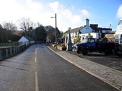 Glencullen with Johnnie Fox's pub on the right