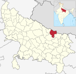 Location of Balrampur in Uttar Pradesh