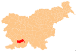 The location of the Municipality of Pivka