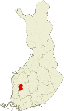 Location of North Western Pirkanmaa
