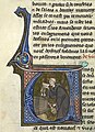 File:Monk drinking from barrel - Li Livres dou Santé (late 13th C), f.44v - BL Sloane MS 2435.jpg