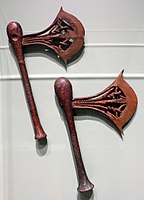 Ceremonial axes; 18th century; from Owo (Ondo state, Nigeria); Speed Art Museum (Louisville, Kentucky, USA)