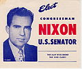 Flyer for Nixon for Senate campaign, 1950