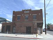 Different view of Gerardo's Building Listed in the National Register of Historic Places. Reference number 85002057 (NRHP).