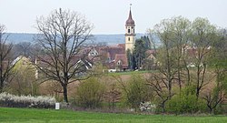 Röckingen seen from the northeast