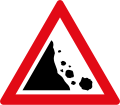 Falling rocks ahead