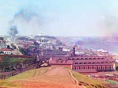 General view of the city of Perm from Gorodskiye Gorki