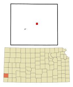 Location with Stanton County and Kansas