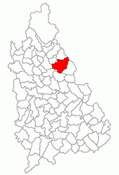 Location in Dâmbovița County