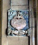 Relief with pierced heart and praying hands, 1595