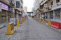 A typical road in Manama during Muharram, prior to the passing of a procession.