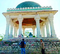 Barah Khamba Chhatri at Jalsen Talab in Hindaun