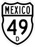 Federal Highway 49D shield