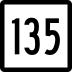 Route 135 marker