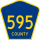 State Road 595 and County Road 595 marker