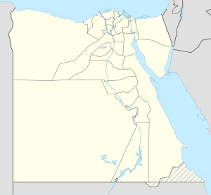 Map of Egypt showing the locations of the WHS sites.