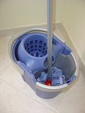 A mop in a bucket