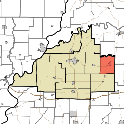 Location in Gibson County