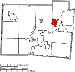 Location of Trenton in Butler County