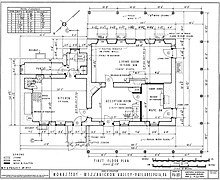First floor plan by HABS