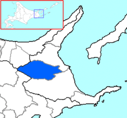 中标津町行政区域位置