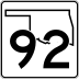 State Highway 92 marker