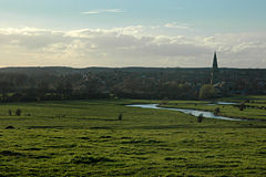 A prospect of Olney, across the Ouse flood plain