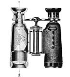 Binoculars diagram showing an Abbe–Koenig roof prism design