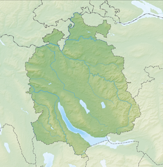 Jonenbach flood retention basin is located in Canton of Zurich