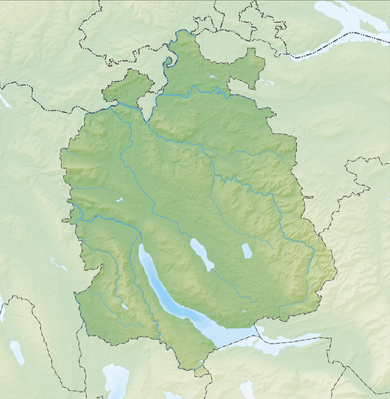 Location map Switzerland Zürich