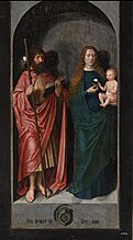 Saint James the Great and the Virgin with Child, c. 1520, Eesti Kunstimuuseum (Niguliste), Tallinn.