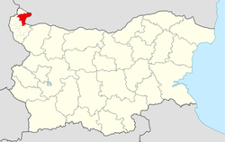 Vidin Municipality within Bulgaria and Vidin Province.