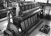 Stationary Werkspoor diesel engine.