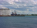 Wind turbines of the Steel Winds project at former Bethlehem Steel plant along Lake Erie