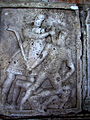 Tropaeum Traiani depicting a falx/romphaia in battle