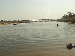 A view of Agalpur Bridge on the river Ang