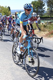 Winner Alaksandr Vlasov before the climb.