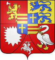 石勒苏益格-荷尔斯泰因家族的盾徽，海伦娜·维多利亚所使用的纹章