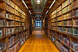 Bookshelves in the Heyne Hall (2022)