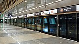 Newest generation platform screen doors at Woodlands MRT station, on the Thomson-East Coast line