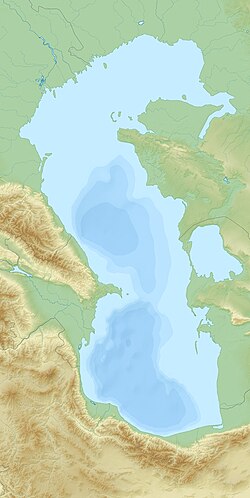 Cheleken Peninsula is located in Caspian Sea