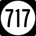 State Route 717 marker