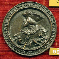 Medal of Emperor Charles V, about 1520