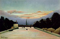 La tour Eiffel peinte par Henri Rousseau, 1898, 休斯頓休斯頓美術館