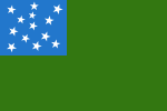 Flag of the Green Mountain Boys, the Vermont Republic (1777–1791), and the state of Vermont (1791–1804)
