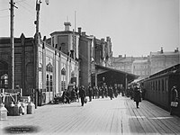 Helsinki's old railway station, 1907