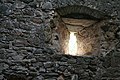 A window inside the tower