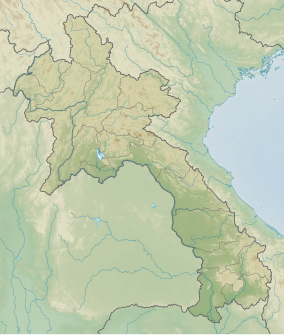 Map showing the location of Dong Phou Vieng National Protected Area