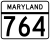 Maryland Route 764 marker