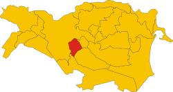 Voghiera within the Province of Ferrara